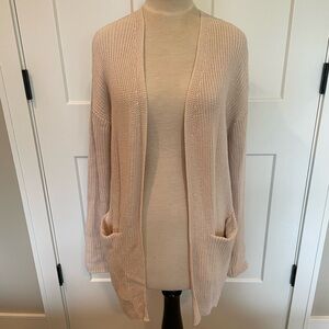 Shaker stitch cardigan with pockets